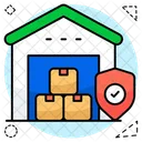 Secure Warehouse Storehouse Storeroom Icon