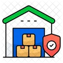 Secure Warehouse Storehouse Storeroom Icon