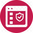 Secure Web Site Security Website Firewall Icône