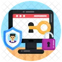 웹 접속 웹 보호 웹 안전 아이콘