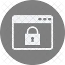 Lock Websit Webpage Icon