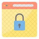 Web Lock Aleart Secure Website Secure Webpage Icon