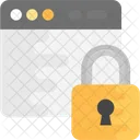 Locked Website Password Icon