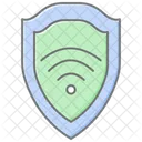 Secure Wi Fi Lineal Color Icon Icon