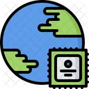 Secure World Earth Icon