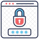 Webpage Lock Password Icon