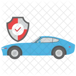 Secured Car  Icon