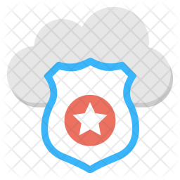 Secured Cloud Icon