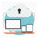 Secured cloud data  Icon