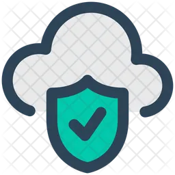 Secured cloud  Icon