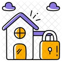 Secured Home Protection Safe Home Icon