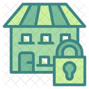 Secured House Secured Home Protection Icon