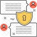 Secured Messaging Chatting Icon