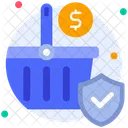Security Protection Cart Icon