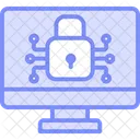 Icone De Ligne Bichromie De Securite Icon