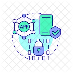 Sécurité des applications mobiles  Icône