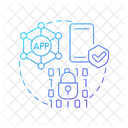 Sécurité des applications mobiles  Icône