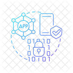 Sécurité des applications mobiles  Icône