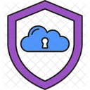 Securite Du Cloud Nuage Securite Icon