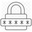 Securite Mot De Passe Thinline Icon Icône