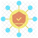 Securite Reseau Reseau Securise Bouclier Icône
