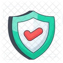 Securite Verifiee Bouclier De Securite Protection Verifiee Icône