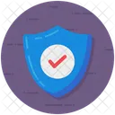 Securite Verifiee Bouclier De Securite Protection Verifiee Icône
