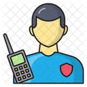 Security Officer Talkie Icon
