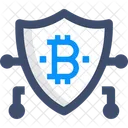 Security Bitcoin Shield Bitcoin Security Icon