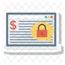 Security Cash Laptop Icon