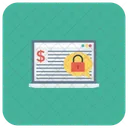 Security Cash Laptop Icon