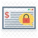 Security Cash Laptop Icon