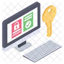 セキュリティ アクセス、アクセス制御、システム パスワード アイコン
