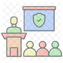 Security Awareness Lineal Color Icon Icon