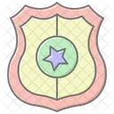 Security Badge Lineal Color Icon Icon