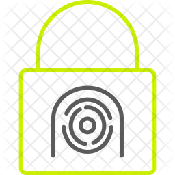 Security basket fingerprint  Icon