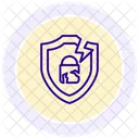 Security Breach Color Circle Icon Icon