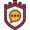 Security Castle Massage Protect Shield Icon