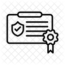 Security Certificate Shield Secure Icon