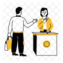 Security Checking Counter Checkpoint Icon