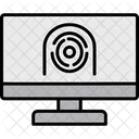 Security Computer Faceprint Analysis Faceprint Icon