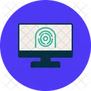 Security Computer Faceprint Analysis Faceprint Icon