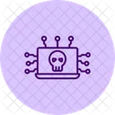 Security Cyber Attack Pentaglow Icon