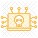 Security Cyber Attack Duotone Line Icon Icon