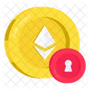 Secure Ethereum Ethereum Coin Crypto Icon