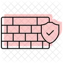 Security Firewall Color Shadow Thinline Icon Icon