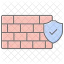 Security Firewall Lineal Color Icon Icon