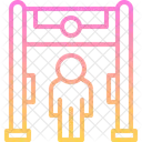 Security Gate Metal Detector Airport Icon
