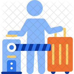 Security gate Icon - Download in Flat Style