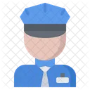 Security Guard Uniform Cap Icône